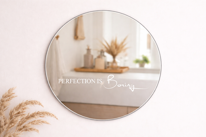 Wandspiegel met inspirerende quote