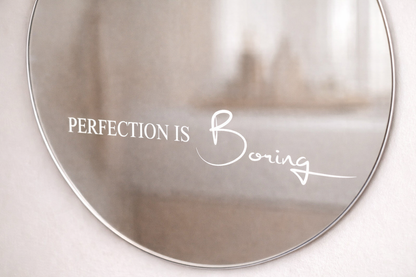 Wandspiegel met inspirerende quote