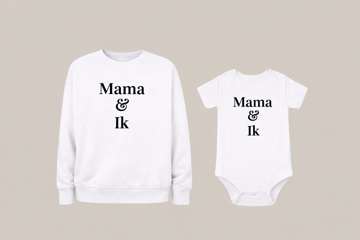 Mama & Ik - Sweater + Rompertje set