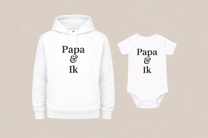 Papa & Ik - Hoodie + Rompertje set