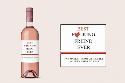 Rosé wijn met Quote Label