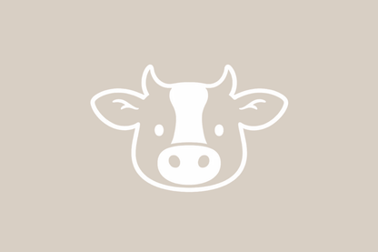 T-Shirt Dames Koe zwart/wit