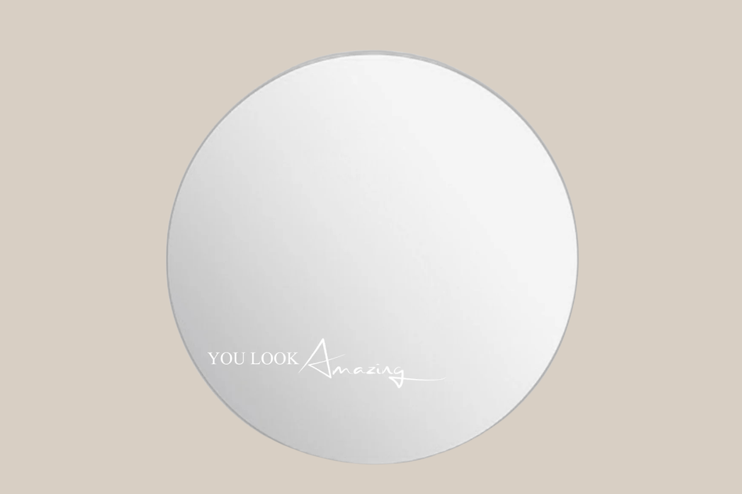 Wandspiegel met inspirerende quote