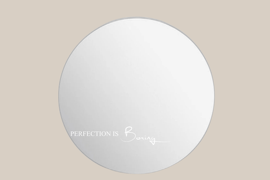 Wandspiegel met inspirerende quote